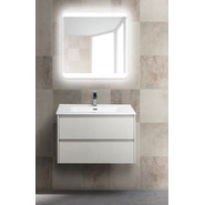 Тумба подвесная с раковиной BelBagno KRAFT-700-2C-SO-BO 70 см, Bianco Opaco - фото 2