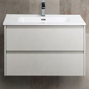 Тумба подвесная с раковиной BelBagno KRAFT-700-2C-SO-BO 70 см, Bianco Opaco - фото 
