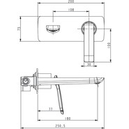 Смеситель для раковины настенный Timo Helmi 4071/00-16SM, хром/белый - фото 2
