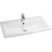 Тумба подвесная с раковиной Cersanit Lara 70 см 64135, 2 ящика, белый - фото 2