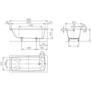Ванна стальная Kaldewei Cayono 170x75 см mod. 750 easy-clean 275000013001 - фото 5