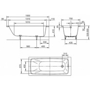Ванна стальная Kaldewei Cayono 150х70 см mod. 747 274700010001 - фото 5