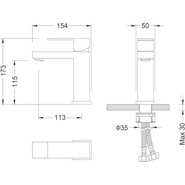 Смеситель для раковины Timo Selene 2061/17F, золото - фото 3