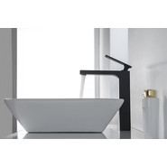 Смеситель для раковины высокий Timo Torne 4311/03F, черный - фото 4