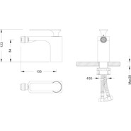 Смеситель для биде Timo Torne 4362/03F, черный - фото 2