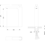 Смеситель для раковины высокий Timo Torne 4311/00-16F, хром/белый - фото 3