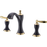 Смеситель для раковины Timo Unari 7511/04F, черный антик/золото - фото 