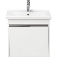 Тумба подвесная с раковиной Акватон Капри 60 см 1A2301K1KP010, белый - фото 