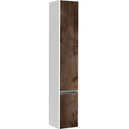 Пенал подвесной Акватон Капри 30 см 1A230503KPDBR, белый/таксония темная - фото 