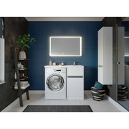 Тумба напольная с раковиной-столешницей Акватон Лондри 105 см 1A2360K1LH010 (раковина справа) - фото 6