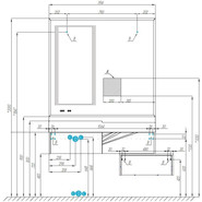 Модуль подвесной Акватон Сакура 100 см 1A234803SKW80, белый/ольха наварра - фото 3
