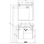 Зеркало-шкаф Акватон Стоун 80 см 1A228302SX850, сосна арлингтон - фото 3