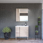 Зеркало-шкаф Акватон Стоун 80 см 1A228302SX850, сосна арлингтон - фото 2