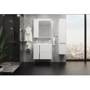 Пенал подвесной Акватон Стоун 30 см 1A228403SX01R, белый - фото 5