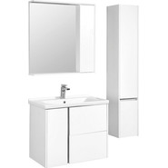 Пенал подвесной Акватон Стоун 30 см 1A228403SX01R, белый - фото 3