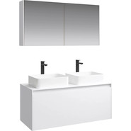 Тумба подвесная со столешницей Aqwella 5 Stars Mobi 120 см MOB0112W/MOB0712W, белый - фото 2