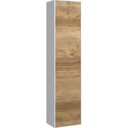 Пенал подвесной Aqwella 5 Stars Mobi 35 см MOB0535W/MOB0735DB, белый/дуб балтийский - фото 