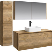 Тумба подвесная со столешницей Aqwella 5 Stars Mobi 120 см MOB0112DB/MOB0712DB, дуб балтийский - фото 3