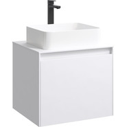 Тумба подвесная со столешницей Aqwella 5 Stars Mobi 60 см MOB0106W/MOB0706W, белый - фото 