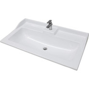 Тумба напольная с раковиной Акватон Леон 80Н см 1A1878K0LBPS0, дуб белый - фото 5