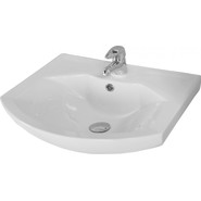 Тумба подвесная с раковиной Акватон Ария 65 см 1A1340K0AA010, белый - фото 6