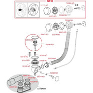 Сифон для ванны AlcaPlast A51BM-80, пластик, белый - фото 3