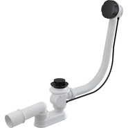 Сифон для ванны AlcaPlast A55BLACK-100, металл, черный - фото 