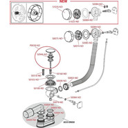 Сифон для ванны AlcaPlast A55KM-80, металл - фото 3