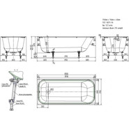 Ванна чугунная Wotte Start 170х75 см - фото 4