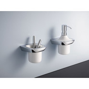 Стакан для зубных щеток Kludi Ambienta 5397505, цвет хром/белый - фото 4