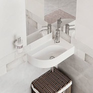 Раковина подвесная Cersanit Cameo 45 см R UM-CAM45/1-w - фото 3