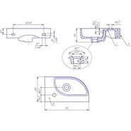 Раковина подвесная Cersanit Cameo 45 см R UM-CAM45/1-w - фото 4