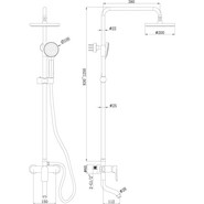 Душевая стойка Bravat Emeralda F6337371CP-A-RUS - фото 2