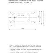 Ванна гидромассажная Aquatek Альфа 140x70 см - фото 2