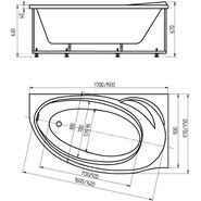 Ванна гидромассажная Aquatek Бетта 150x95 см R - фото 6