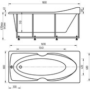 Ванна гидромассажная Aquatek Европа 180x80 см - фото 6