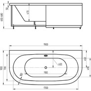Ванна гидромассажная Aquatek Морфей 190x90 см - фото 6