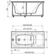Ванна гидромассажная Aquatek Альфа 150x70 см - фото 5