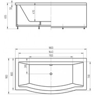 Ванна гидромассажная Aquatek Гелиос 180x90 см - фото 4