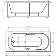 Ванна гидромассажная Aquatek Лея 170x75 см - фото 5