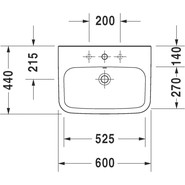 Раковина Duravit Durastyle 60 см 2319600000 - фото 5