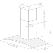 Вытяжка Elica Circus IX/A/60 (прозрачное стекло) - фото 2
