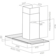 Вытяжка Elica flat Glass IX/A/90 (прозрачное стекло) - фото 2