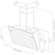 Вытяжка Elica L'essenza WH/A/90 (белое стекло) - фото 3