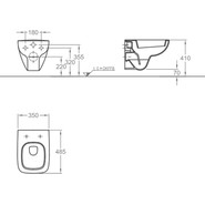 Унитаз подвесной Geberit (Keramag) Renova Compact 206145000 - фото 5