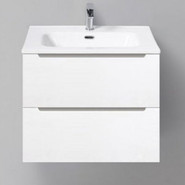 Тумба подвесная с раковиной BelBagno ETNA39-500/390-2C-SO-BL-P 50 см, Bianco Lucido, Цвет фасада: Bianco Lucido - фото 