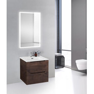 Тумба подвесная с раковиной BelBagno ETNA39-500/390-2C-SO-RW-P 50 см, Rovere Moro, Цвет фасада: Rovere Moro - фото 2