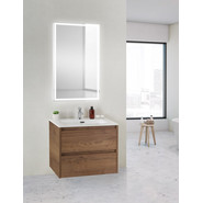 Тумба подвесная с раковиной BelBagno KRAFT 39-600/390-2C-SO-RT 60 см, Rovere Tabacco - фото 2