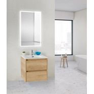 Тумба подвесная с раковиной BelBagno KRAFT 39-500/390-2C-SO-RNN 50 см, Rovere Nebrasca Nature - фото 2