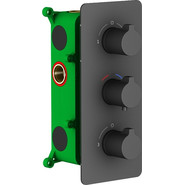 Душевая система для ванны с термостатом Timo Petruma SX-5149/03SM, черный - фото 2